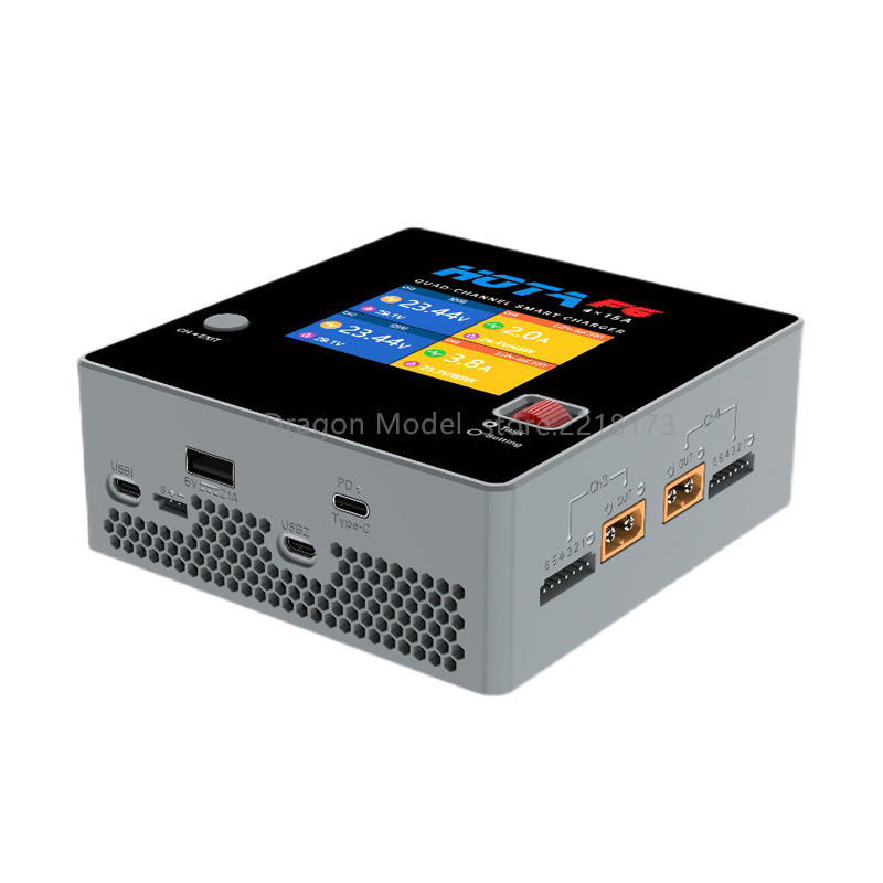 HOTA F6 Four Channel Lithium Battery Balance Charger 1000W 15A Combined Charging - Image 2