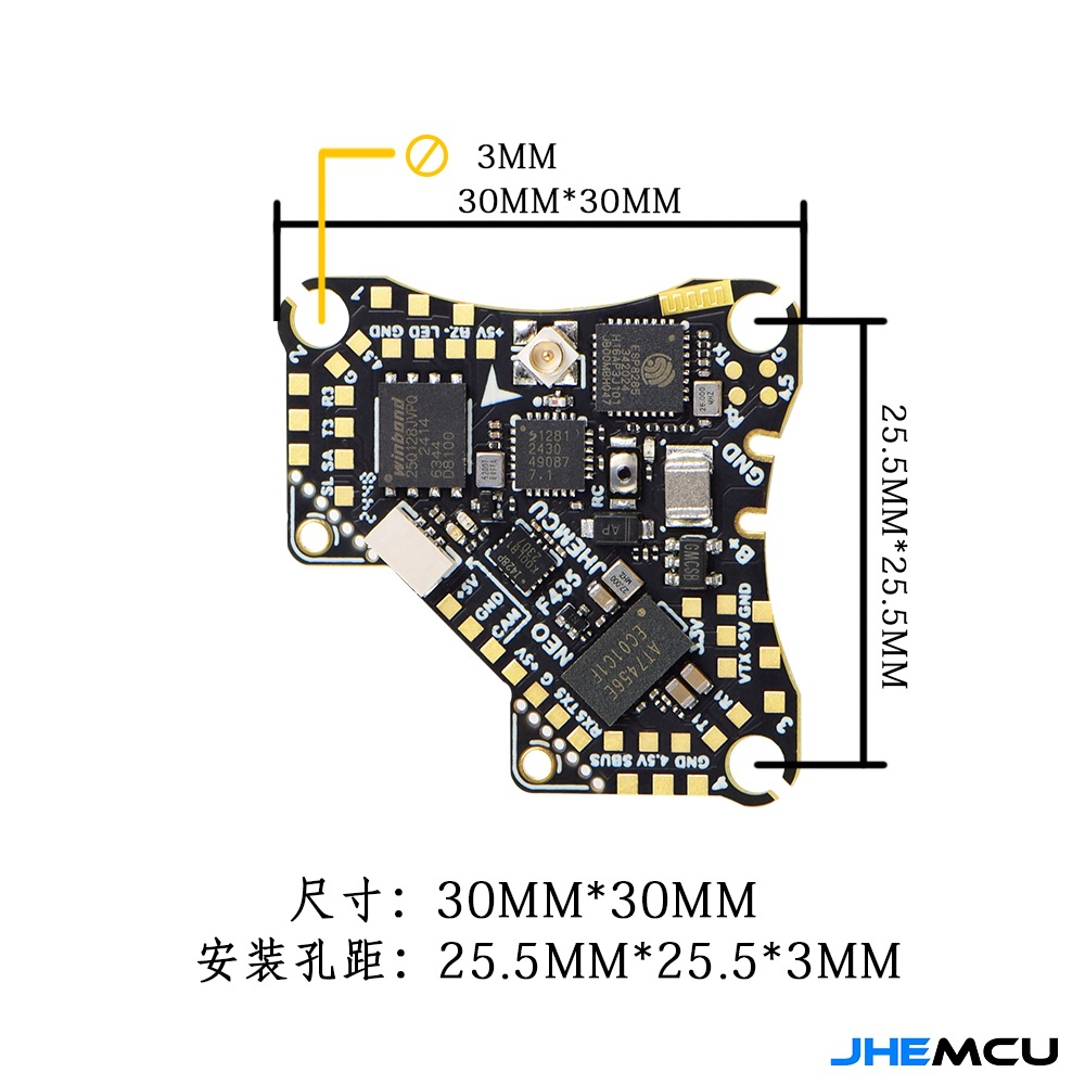Контроллер полета JHEMCU F435 NEO 1S с встроенным ESC на 5 А для аксессуаров к FPV-дронам типа Whoop - Image 3