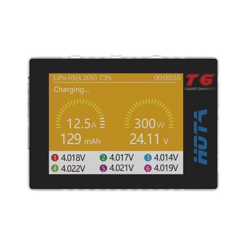 HOTA T6 Smart Balance Charger Dual Input 300W Lithium Battery DC PD - Image 5