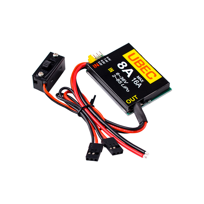 8A 16A BEC UBEC Steering Gear Receiver Independent Power Supply Module 2-8S - Image 2