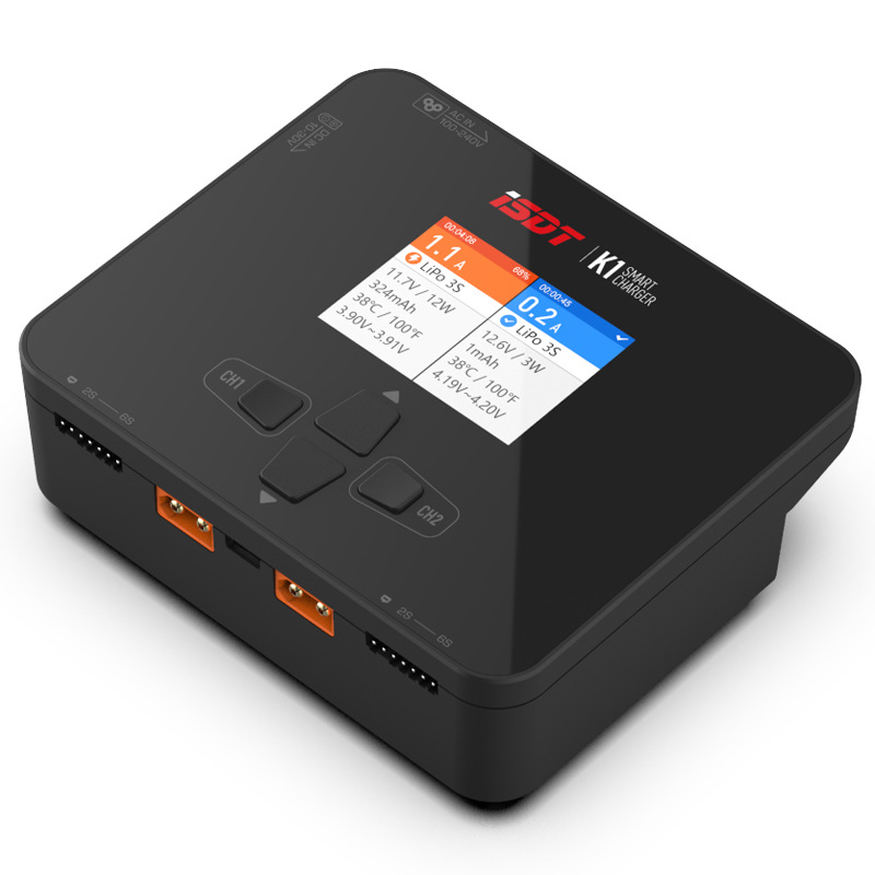 ISDT K1 Dual Channel AC100W DC250Wx2 Smart Balance Charger for RC Model Airplanes - Image 3
