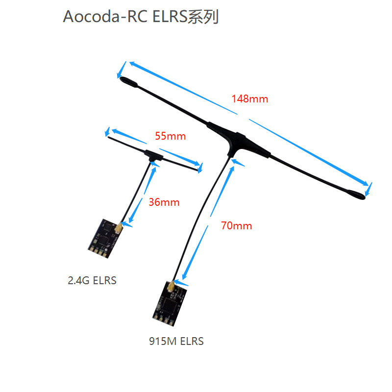 Aocoda RC ELRS 2.4GHz 915MHz Receiver for FPV Drones - Image 2