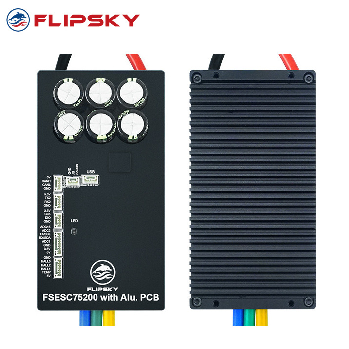 Flipsky Brushless ESC FSESC 75200 Single Drive Aluminum Substrate 84V 200A - Image 5