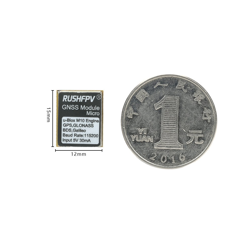 RUSHFPV GNSS Micro Navigation Unit Ultra Small GPS Dual Protocol Crossing Machine Fixed Wing Return Rescue - Image 3