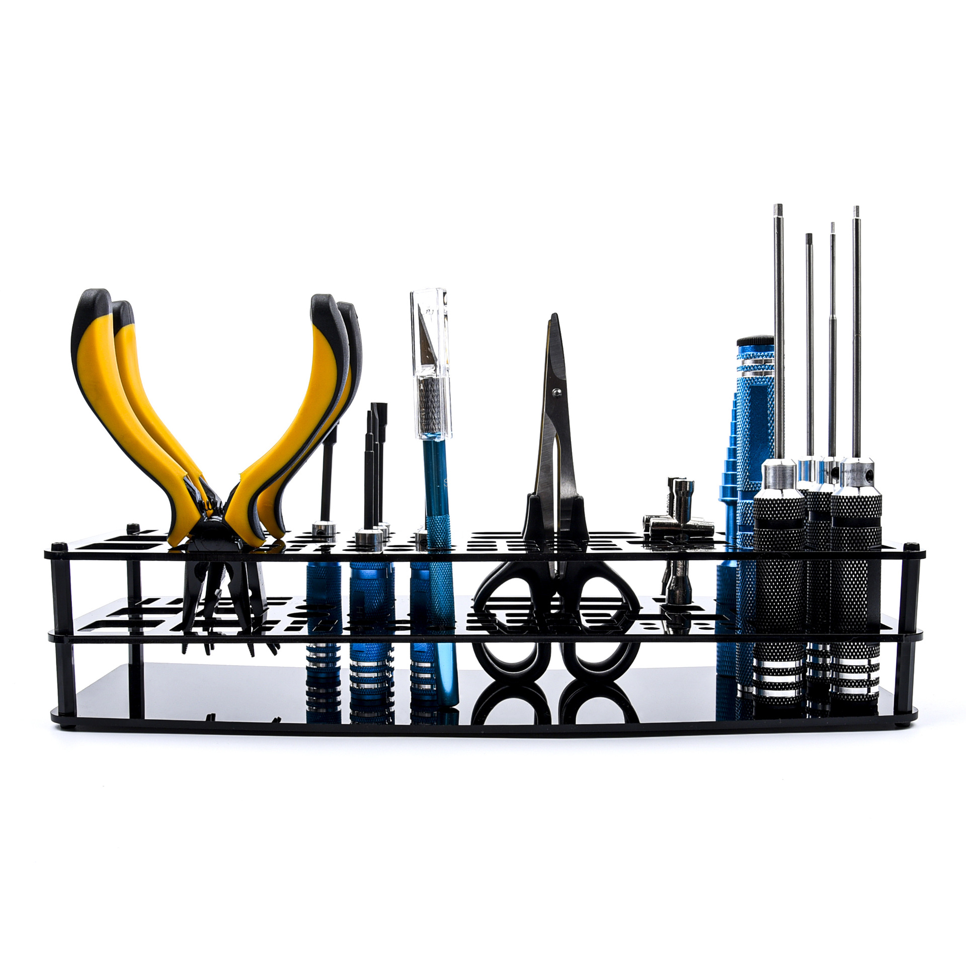 Model Car Tool Rack Maintenance Organizer Cutting Pliers Pen Knife Tweezers Storage - Image 4