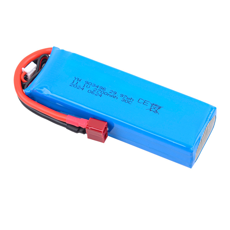 11.1V 2700mAh 30C LiPo Battery Banana Plug for V303 V393 WL913 Youdi 903 FT012 - Image 2