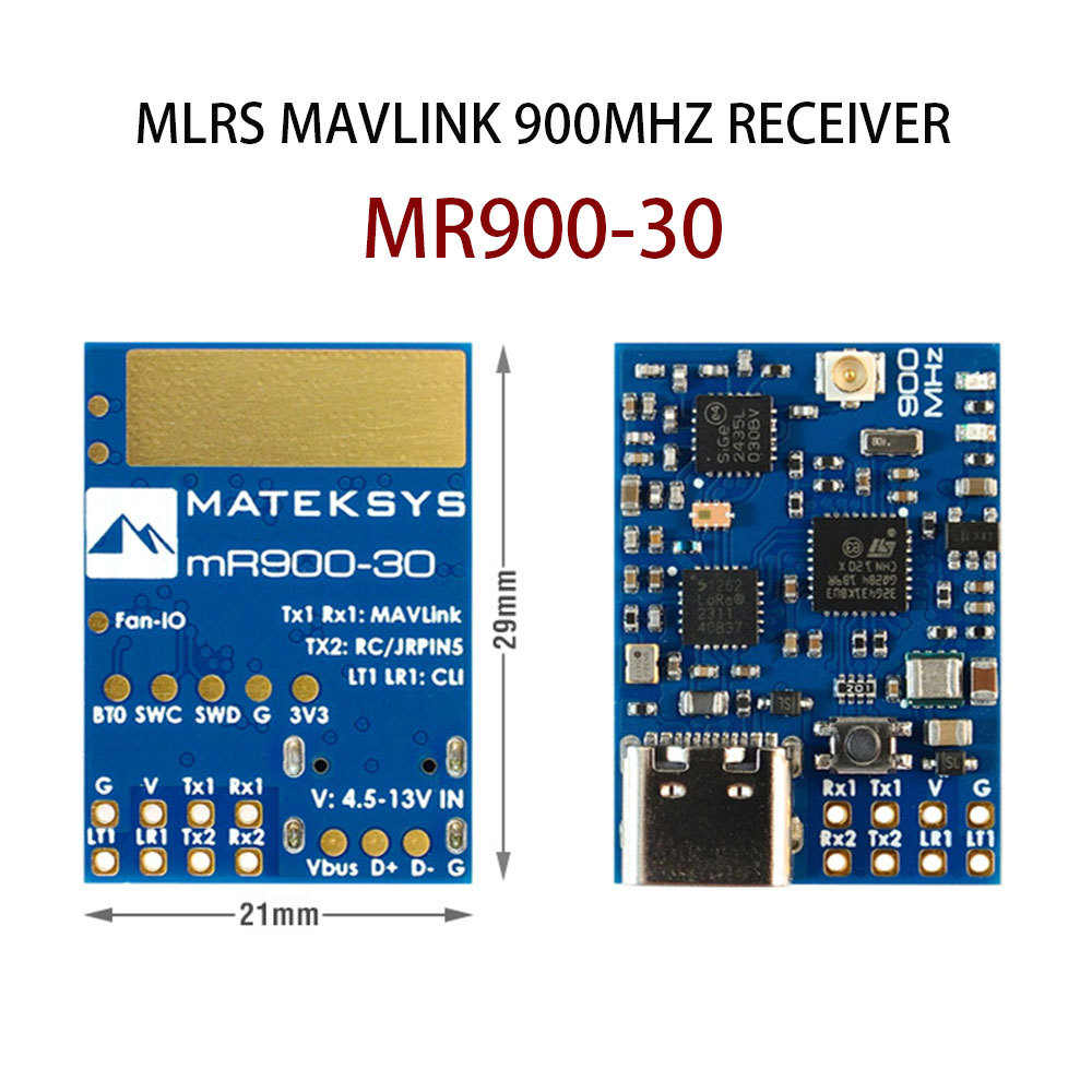 MATEK MLRS MAVLINK 900MHZ RECEIVER MR900-30 Module for RC Link FPV Drones - Image 3