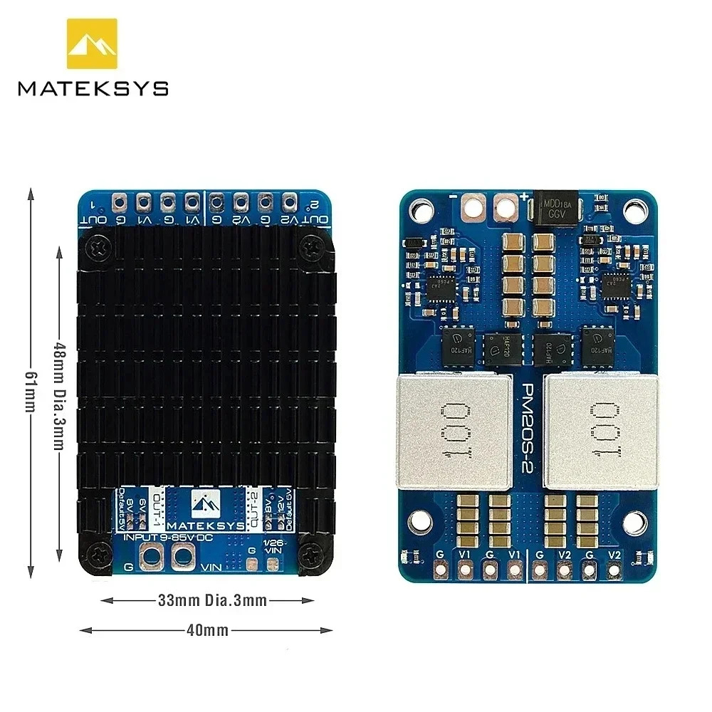 MATEK POWER MODULE PM20S-2 Power Module 4-20S 2 Independent Buck Regulators - Image 2
