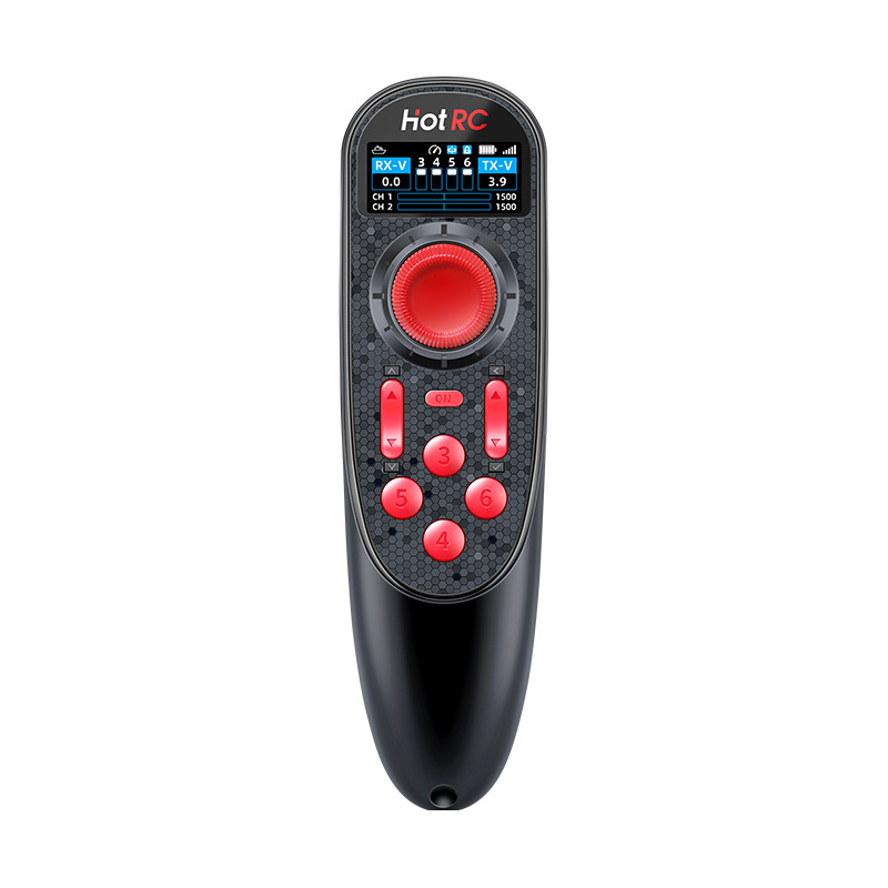 Hotrc DS650 One Hand Color Screen Remote Control for RC Car Boat with Voltage Return Cruise Control - Image 4
