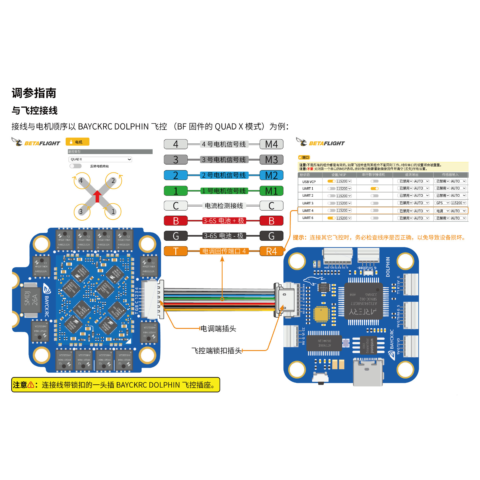 Корпус контроллера полета BAYCKRC DOLPHIN с ESC AT32 55A для гоночных квадрокоптеров FPV - Image 3