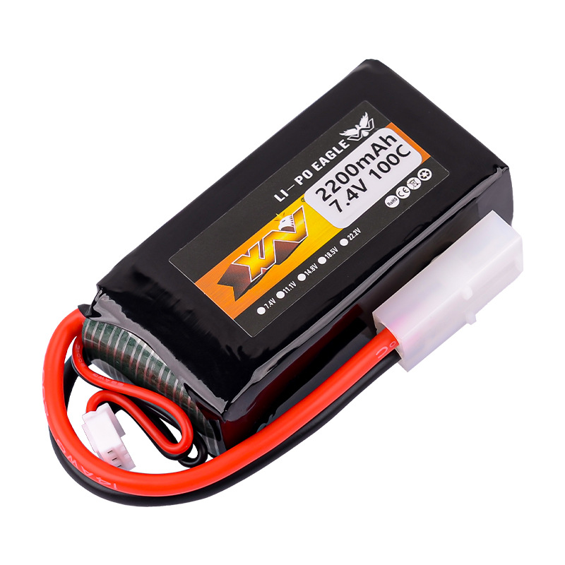 Eagle King 7.4V 2200mAh 100C Tamiya Connector 2S Lipo Battery for T3-01 Three-Wheel Motorcycle RC Models - Image 4