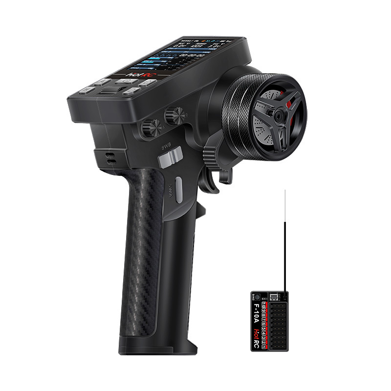 Hotrc CT 10B Remote Controller 10 Channel Gun Control 2.4G Receiver for FPV Drones RC Cars and Boats - Image 5