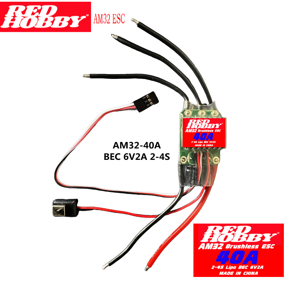 RedHobby AM32 ESC 30A 40A Brushless ESC for Drones Model Aircraft Model Boats RC Cars - Image 2
