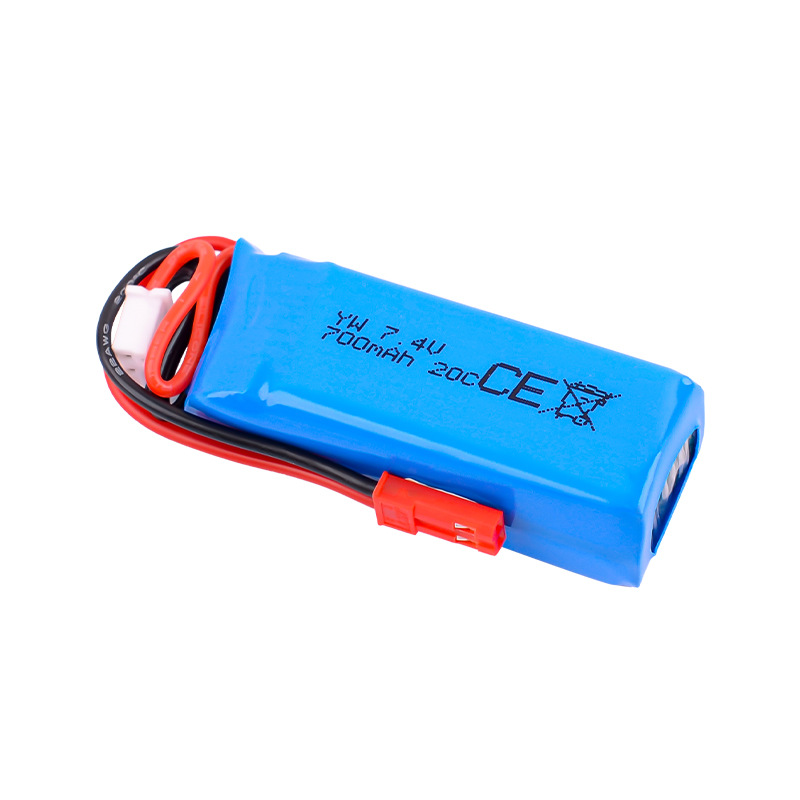 Lithium Battery 7.4V 700mAh 20C JST for Rc Drift Rear Drive 1/28 Electric Mosquito Car K989 HGV2 HGD2 - Image 2