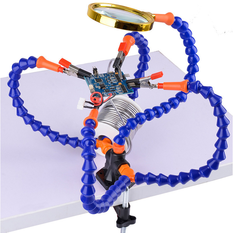 DIY Multi Function 3 Hole 5 Arm Soldering Table PCB Circuit Board Repair Tool Adjustable Vientiane Arm - Image 5