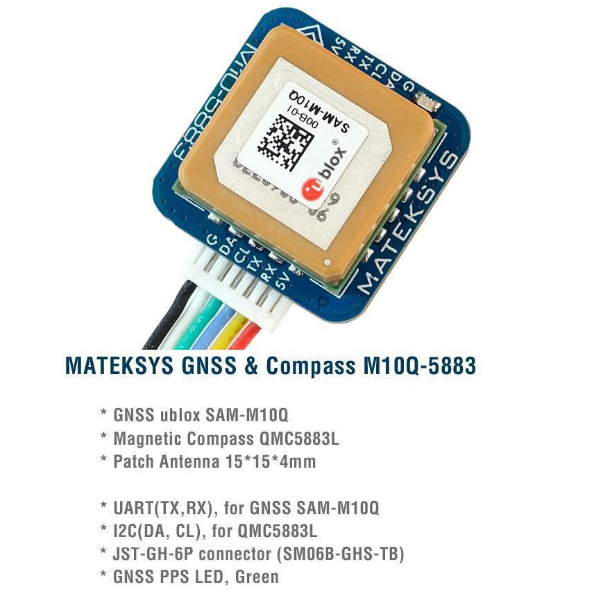 Matek M10Q-5883 GPS Compass Module Fixed Wing Quadcopter Drone - Image 2