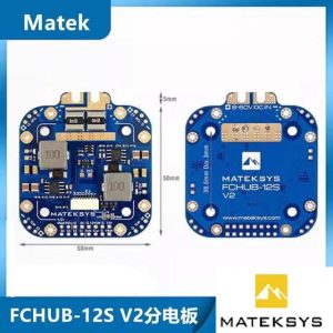 Matek FCHUB-12S V2 440A Stromverteilerplatine – 8–60 V Gleichstrom-Eingang für FPV-Drohnen