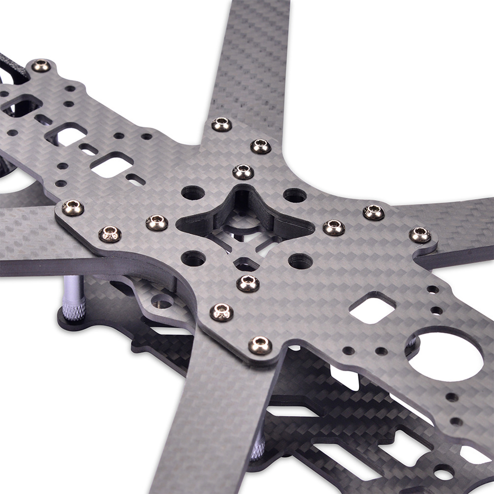 UAV Traversing Machine FPV Frame 7 inch Carbon Fiber 303mm Four Axis Frame 5mm Arm - Image 3