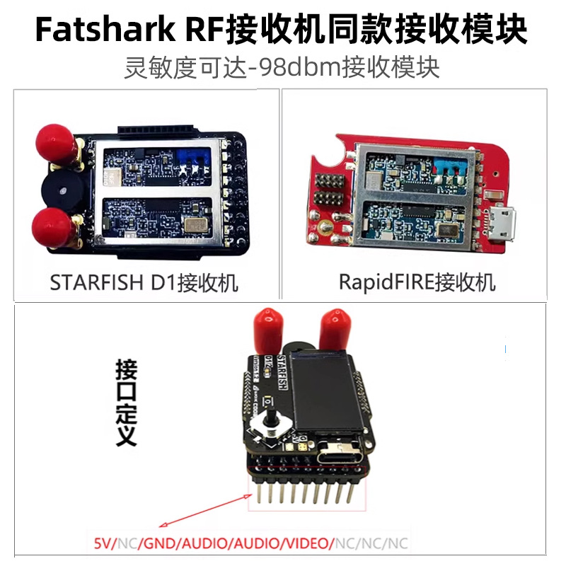 BAYCK Shell 5808 Starfish D1 Analog Receiver Dual Receive Compatible Skyzone 04X High Sensitivity - Image 4
