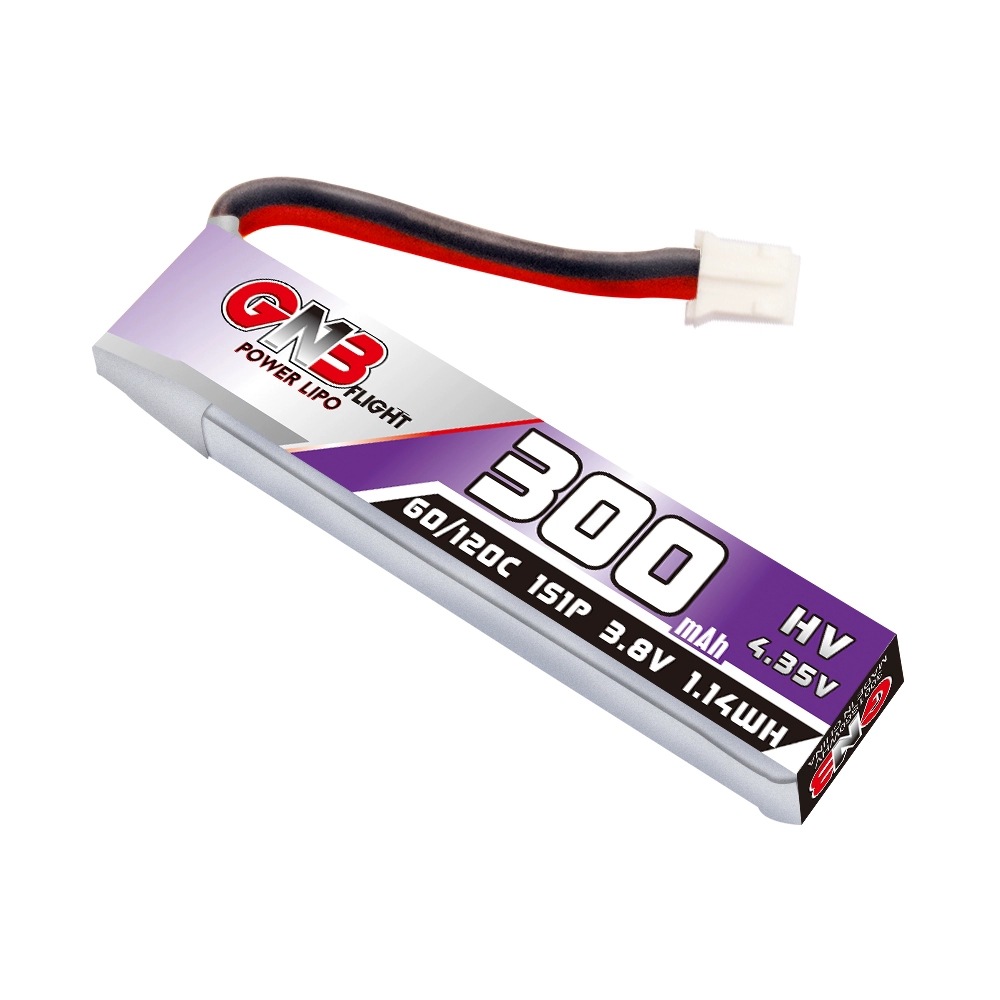 GNB High Energy 300mAh 1S 3 8V 60C Coreless Mini FPV Lipo Battery LiHV - Image 5