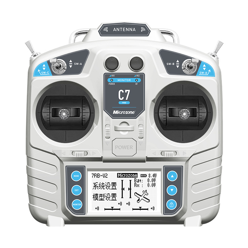 Mike MC7mini 8 Channel Remote Control Transmitter for RC Aircraft Models Boats Cars - Image 4