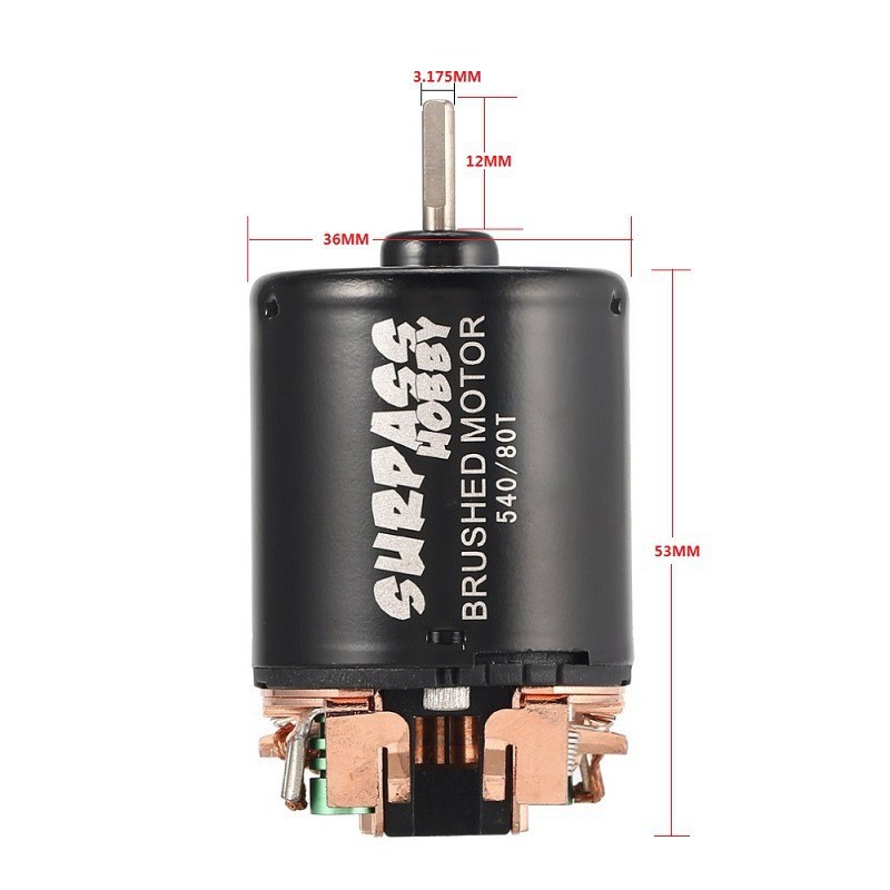 Climbing Car 540 Strong Magnetic Brush Motor Drift Car Carbon Brush Motor 21T 27T 35T 45T 55T 80T - Image 3