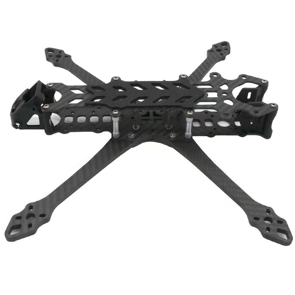 GW 8 Inch Four Axis Wide Traversing Machine Carbon Fiber Rack FPV Aerial Racing Drone Frame Kit - Image 4