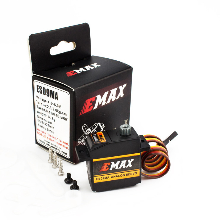 Аналоговый сервопривод Emax Silver Swallow ES09MA с металлической шестерней для управления элеронами в моделях самолетов и вертолетов - Image 5