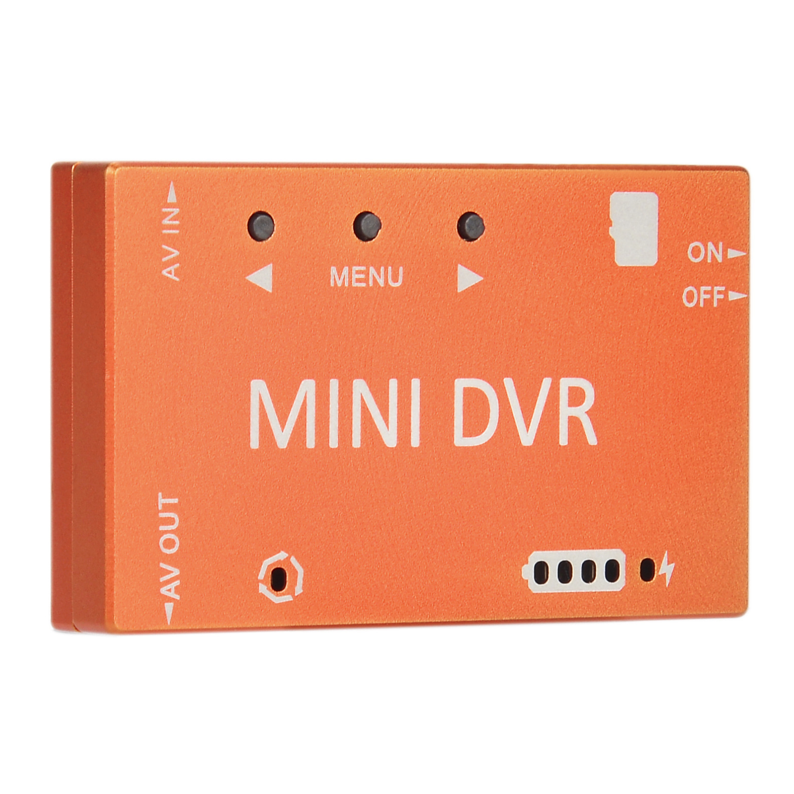 Kompakter Mini-DVR-Videorekorder mit USB-Anschluss – Orange/Schwarz für FPV-Brillen und Drohnensysteme - Image 5
