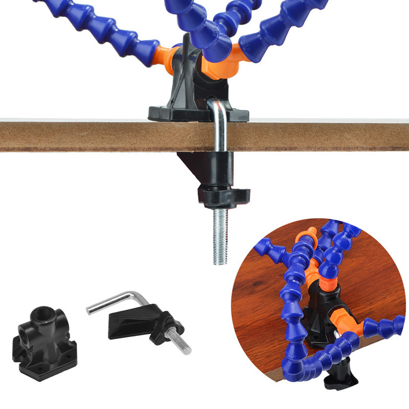 DIY Multi Function 3 Hole 5 Arm Soldering Table PCB Circuit Board Repair Tool Adjustable Vientiane Arm - Image 3
