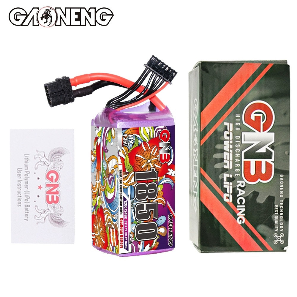 Gnb High Energy 1850Mah 6S 22.8V 120C HV Lightweight Lipo Battery XT60 for 5inch FPV Drones - Image 4