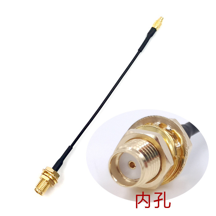 RG316 RF Adapter Cable MMCX Bent Male Straight Male to Flange 2 Hole SMA External Thread Internal Hole SMA External Thread Internal Pin 20CM - Image 4