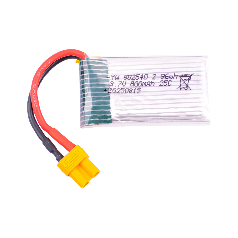 Programming UAV Lithium Battery 3.7V 800mAh 25C for Model Aircraft Quadcopter 902540 High Rate - Image 2