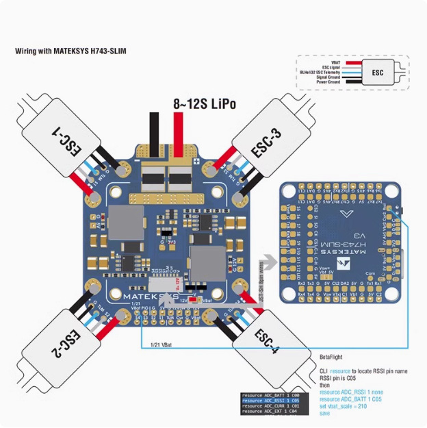 Matek Mateksys FCHUB-12S V2 5V 12V 440A Distribution Board for FPV Flying Machine - Image 3