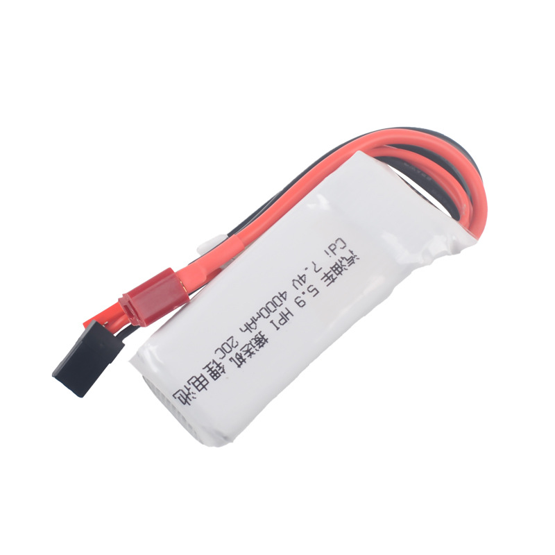 HPI XL Octane Benzinmodell 5.9 1/8 Big Foot – 7,4 V 4000 mAh 20C CDI-Empfänger-Lithiumbatterie für RC-Modelle - Image 2