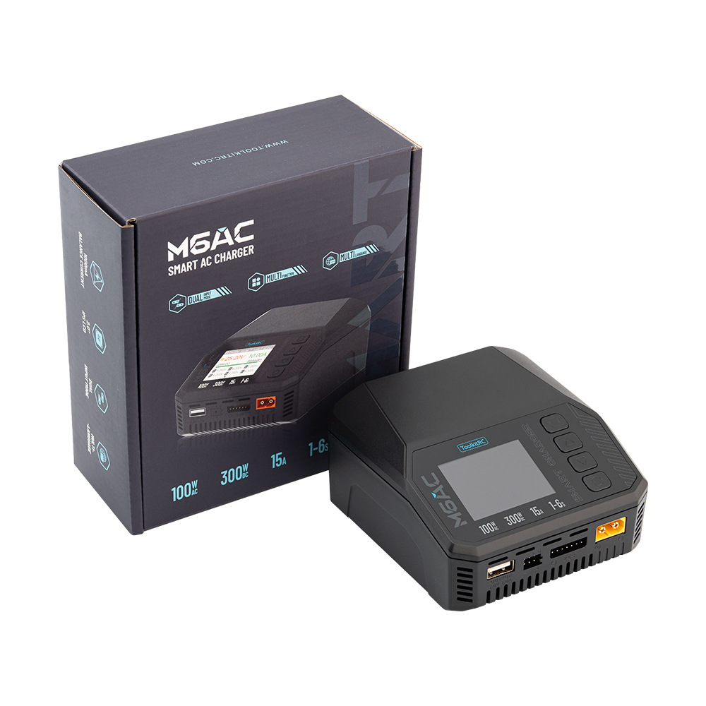 ToolkitRC M6AC 300W 1S 16S 15A Multifunctional Intelligent Balance Charger UAV Model - Image 4