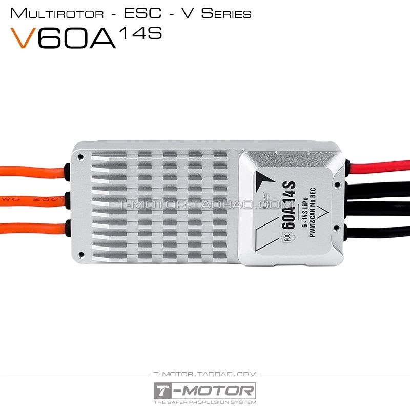 Контролер швидкості двигуна Tmotor V60A 14S – багатоосевий ESC для вертикального зльоту з технологією FOC та протоколом CAN - Image 2