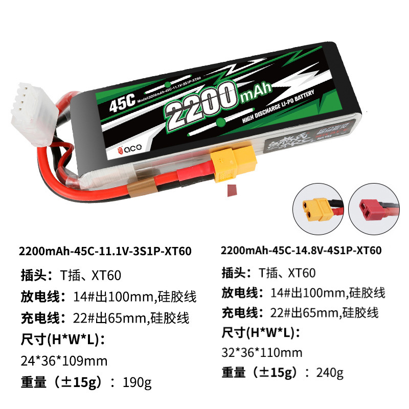 Grignard 2200mAh 3S 20C 45C XT60 Lipo-Akku für FPV-Drohnen und RC-Modelle - Image 3