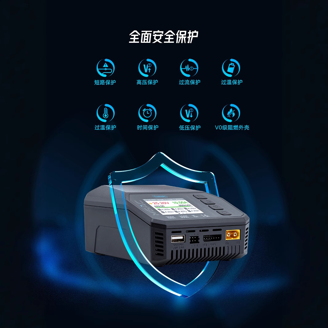 ToolkitRC M6AC 300W 1S 16S 15A Multifunctional Intelligent Balance Charger UAV Model - Image 2