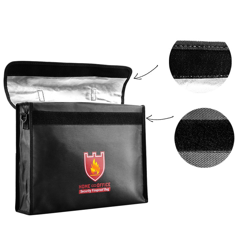 LiPo Battery Explosion Proof Storage Bag Flame Retardant Safety Oversized 380x290x75mm - Image 3