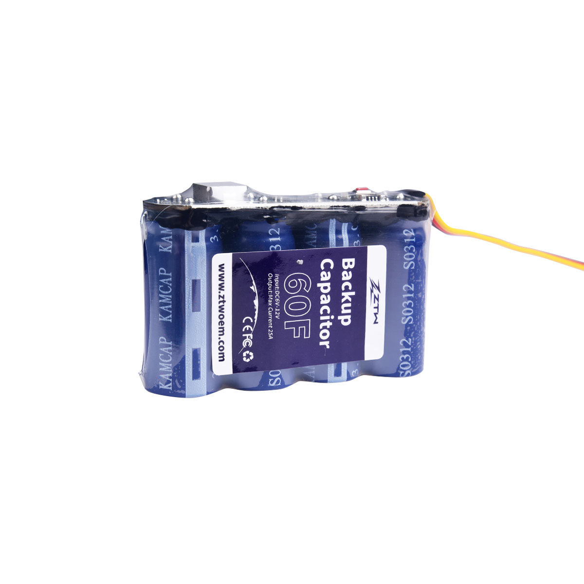 Zhongtewei Model Helicopter Backup Capacitor 25F 60F 12V for RC Aircraft Rescue - Image 4