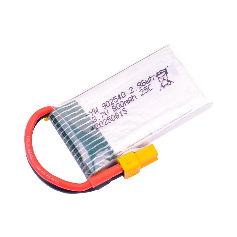Programming UAV Lithium Battery 3.7V 800mAh 25C for Model Aircraft Quadcopter 902540 High Rate - Image 5