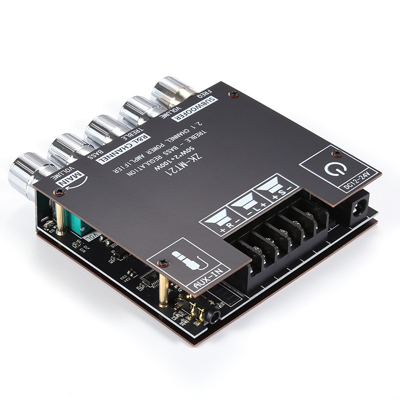 ZK MT21 2 1 Channel Bluetooth Digital Power Amplifier Module 50W x 2 100W High Low Tone Super Bass - Image 3