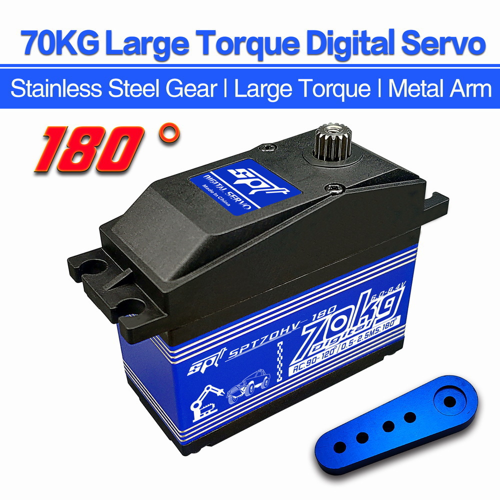 70KG High Torque Metal Gear Steering Servo for 1/5 RC Car Climbing Car Accessories 180 Degree 270 Degree - Image 5