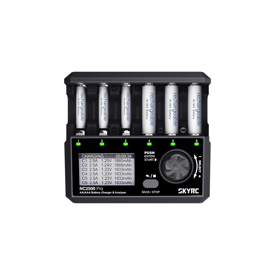 Skyrc NC2500Pro NiMH NiCd Charger AA AAA Four Channels Bluetooth Mobile App Control - Image 3