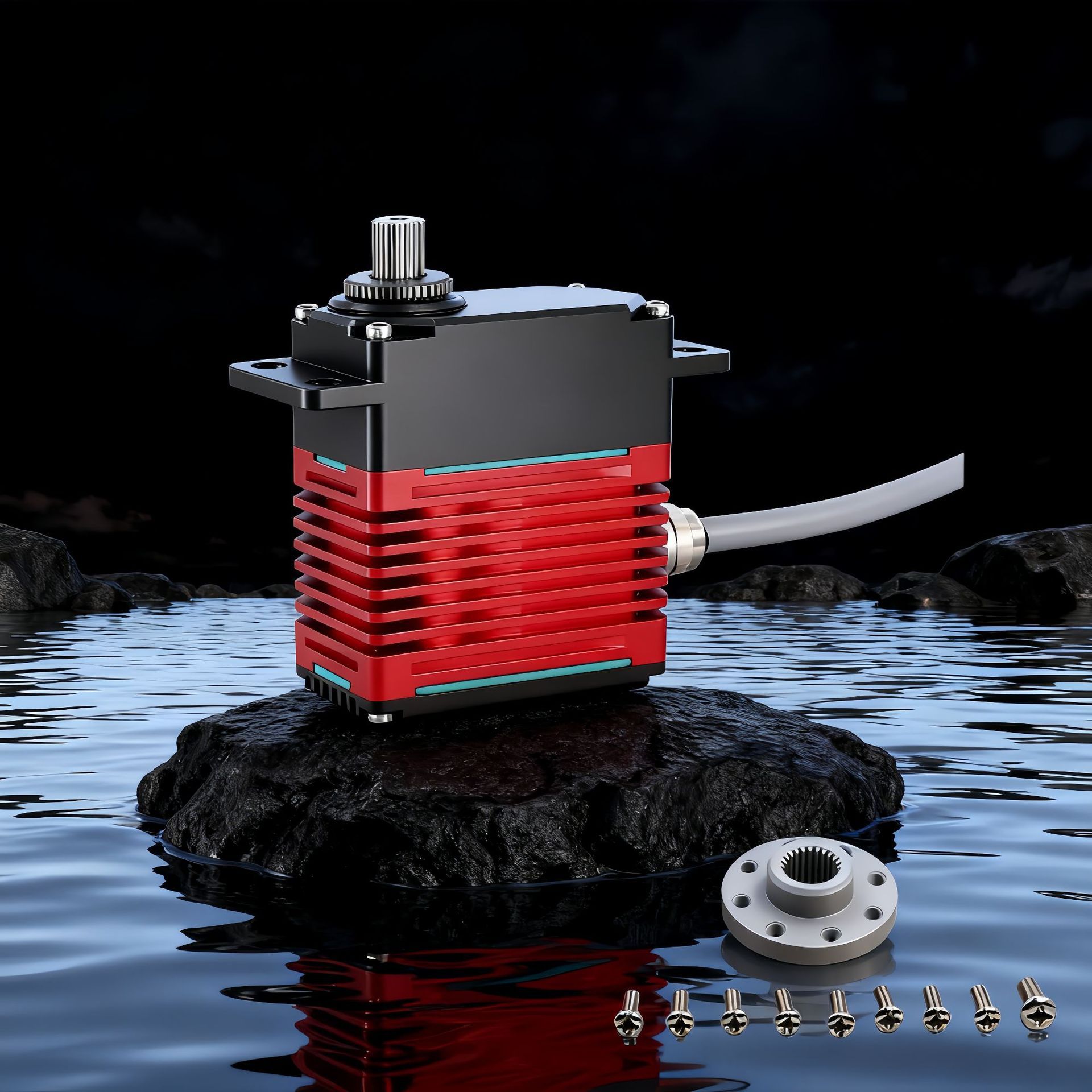 Dsservo Dasheng DES110 12V Industrial High Torque Servo 110KG Submersible Underwater - Image 4