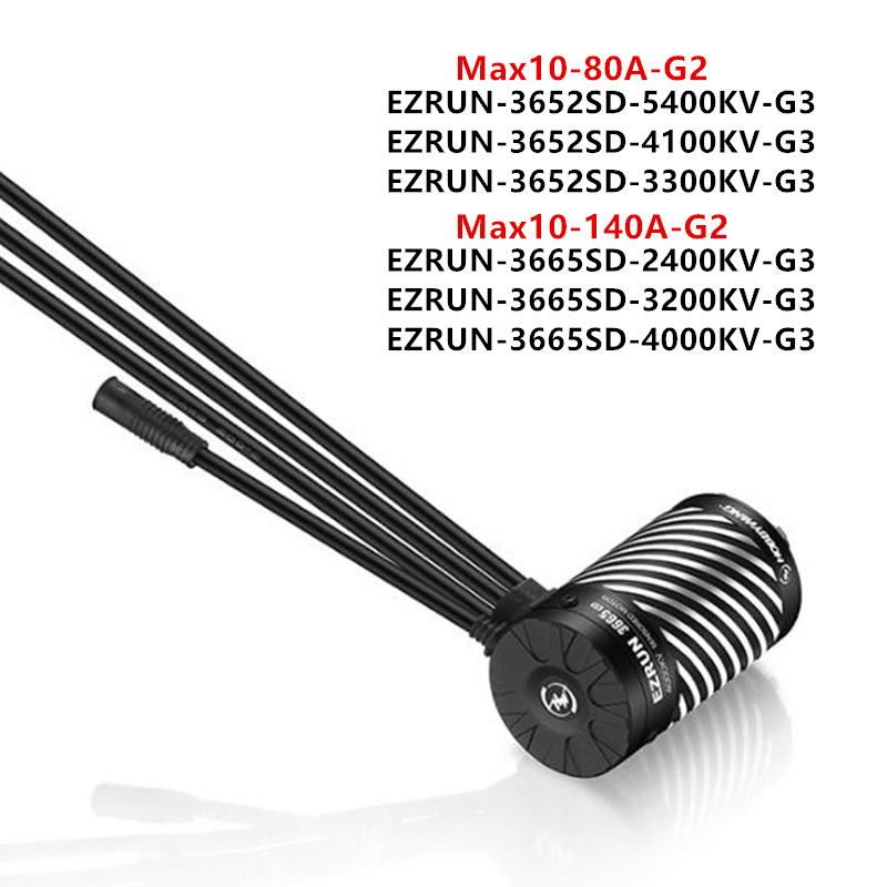 Hobbywing Ezrun Max10 G2 3652 3665 G3 Sensor Brushless Power Set RC Car - Image 3