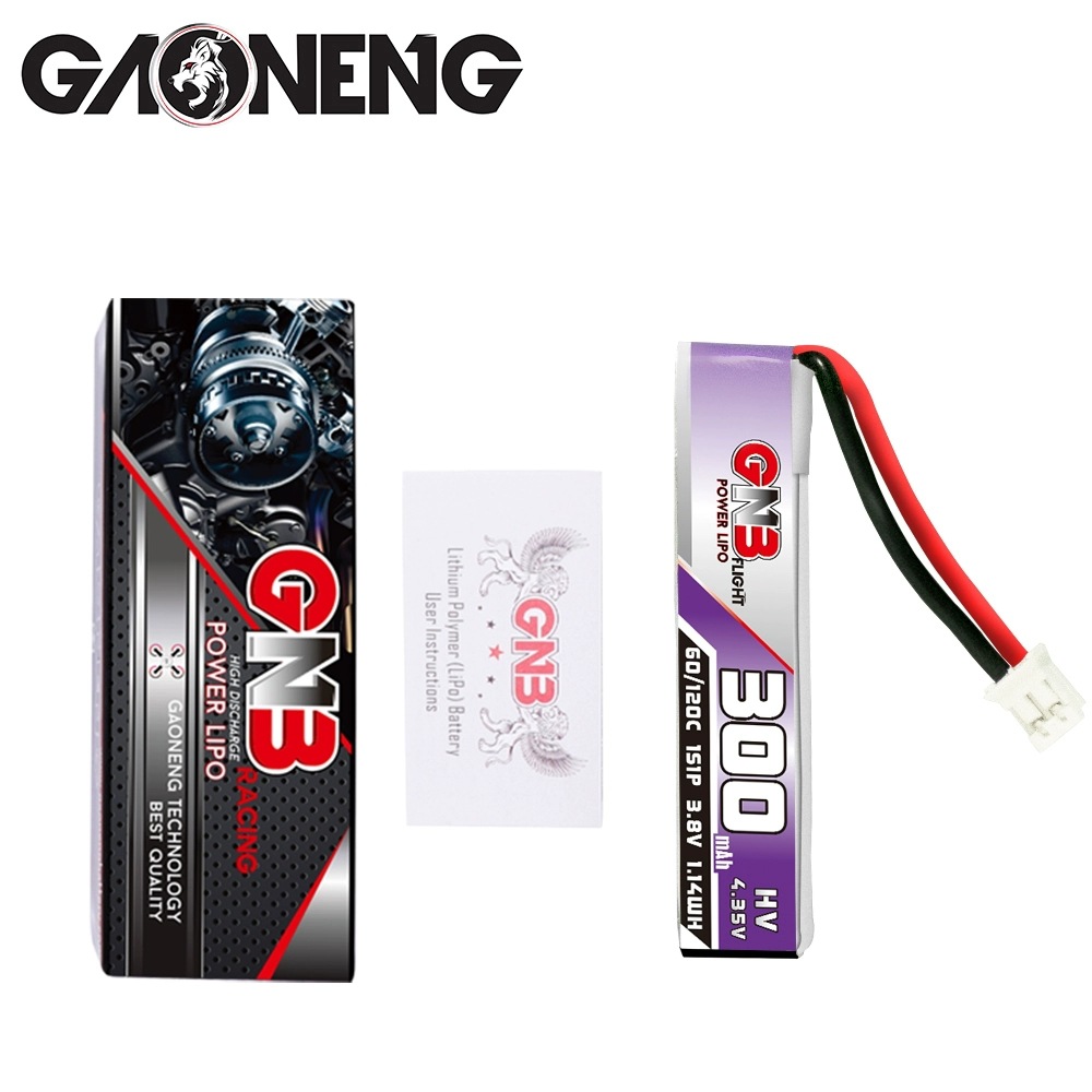 GNB High Energy 300mAh 1S 3 8V 60C Coreless Mini FPV Lipo Battery LiHV - Image 4