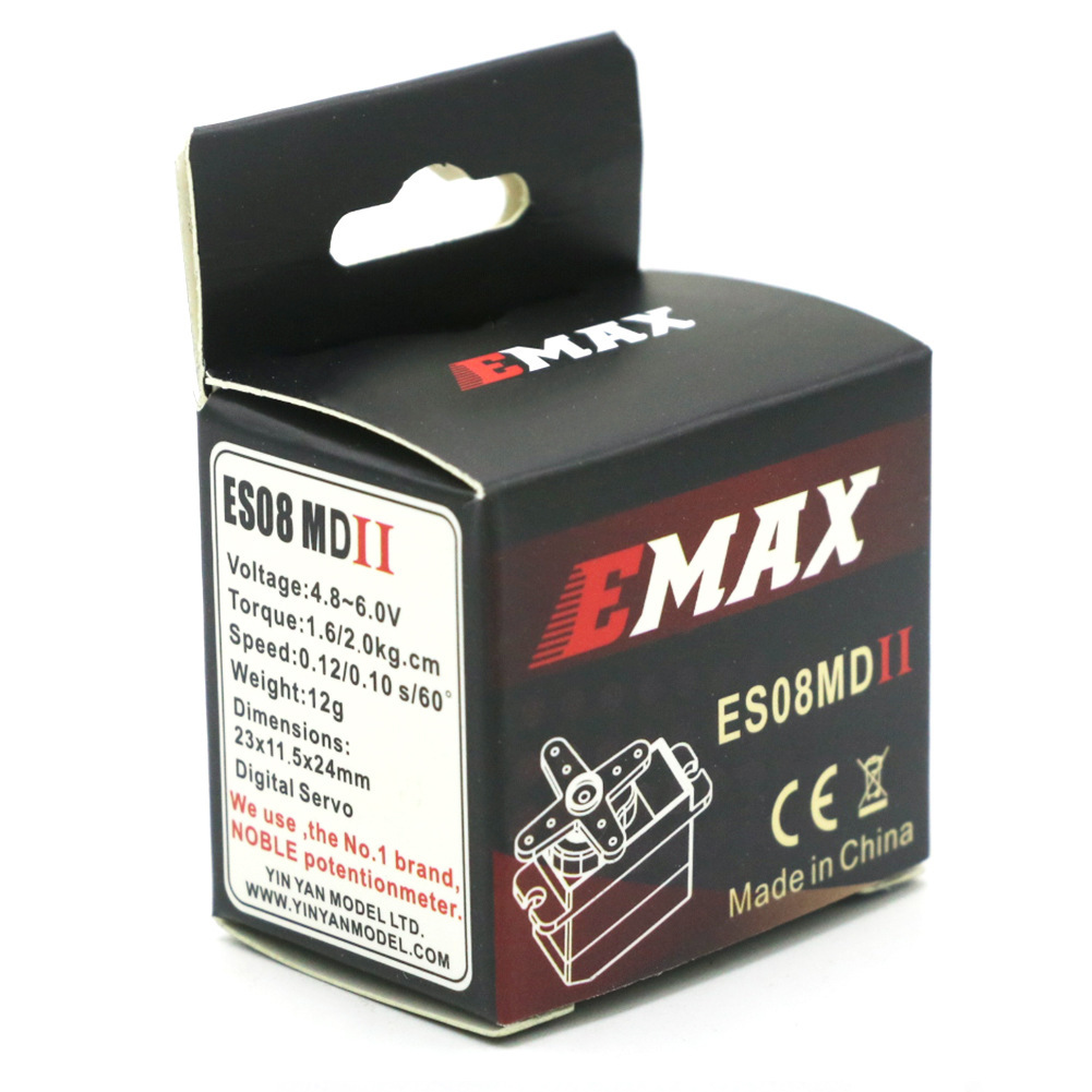 Emax Silver Swallow ES08MDII 12g High Precision Metal Gear Steering Servo for Fixed Wing - Image 4