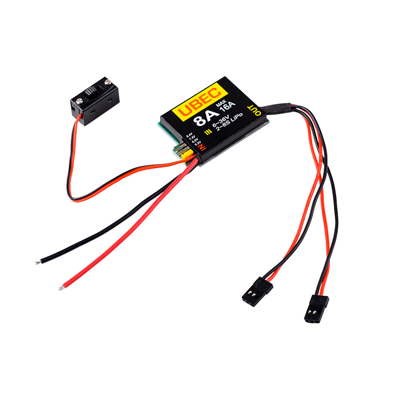 8A 16A BEC UBEC Steering Gear Receiver Independent Power Supply Module 2-8S - Image 4